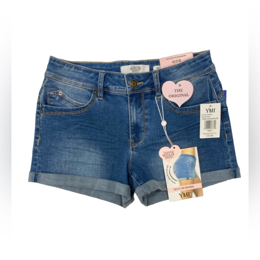 YMI Mid Raise Shorts